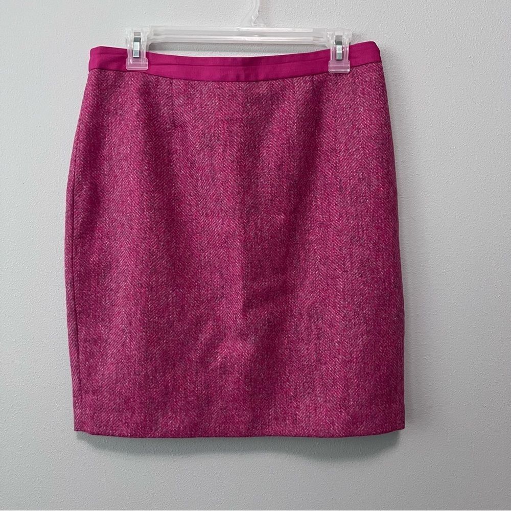 Boden British Tweed Pink Skirt Size 8P